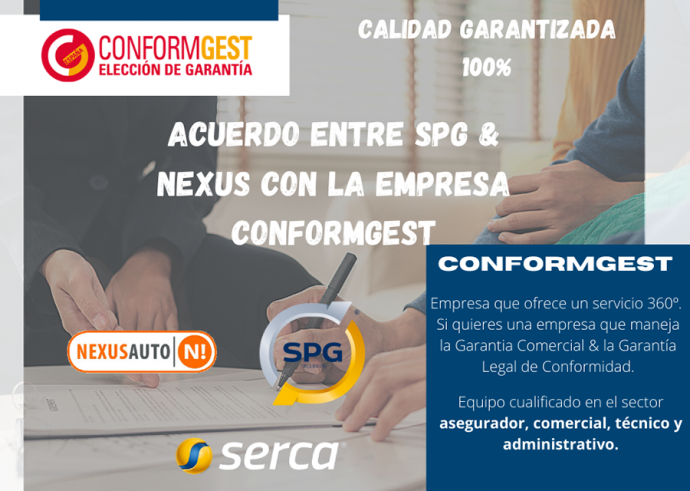 acuerdo redes talleres SPG y Nexus Auto con ConformGest