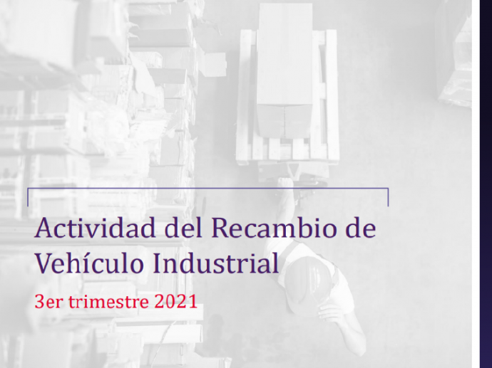 AERVI informe sobre distribución de recambios de vehículo industrial en tercer trimestre 2021