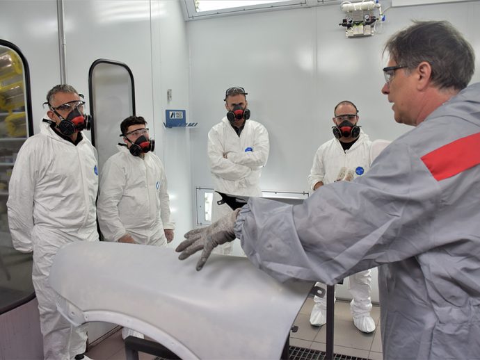 alumnos del primer Master en Pintura de Axalta Refinish y Toyota España