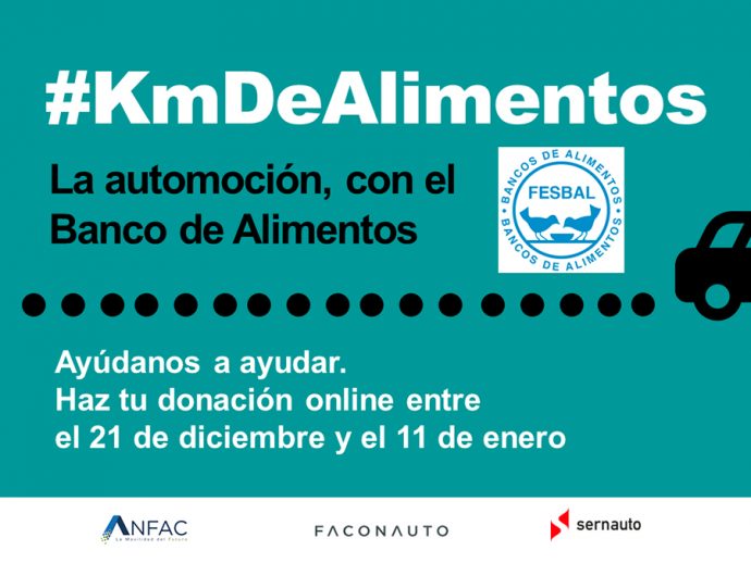 Anfac Faconauto y Sernauto campaña solidaria 2020 Kilómetros de alimentos