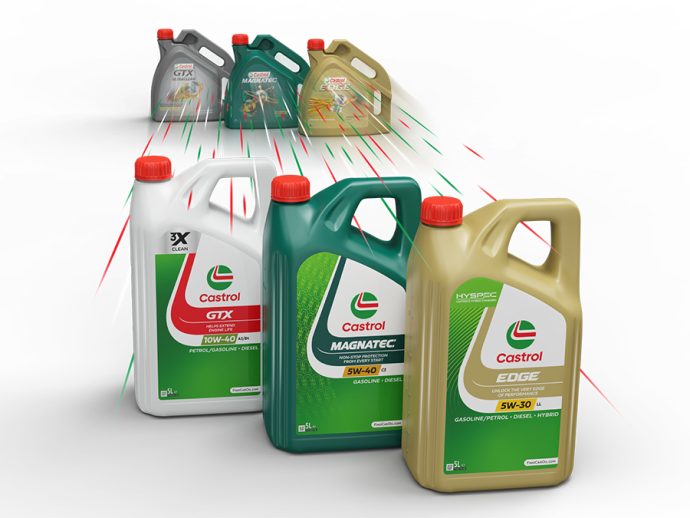 Castrol nuevo diseño de envases con hasta un 20% menos de plástico