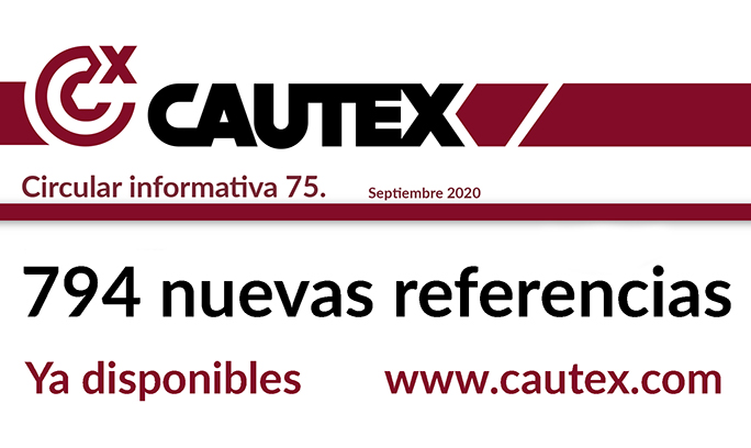 Cautex lanzamiento nuevas referencias septiembre 2020