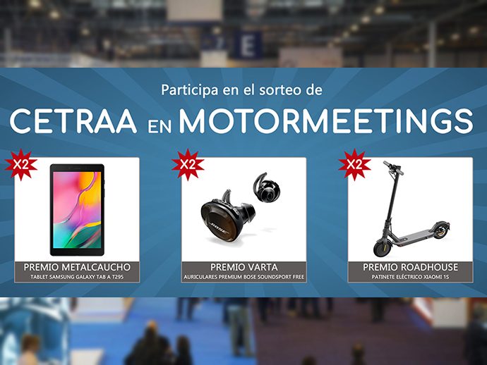 CETRAA abre sorteo de MotorMeetings a todos sus talleres asociados y asistentes a webinars