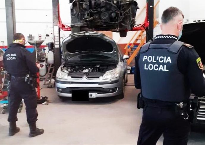 desarticulado taller ilegal en municipio valenciano Alaquàs