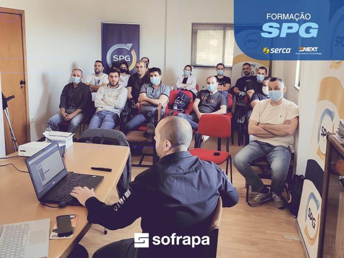 distribuidor de recambios portugués Sofrapa formación a clientes de SPG Talleres sobre plataforma online Next SErtec