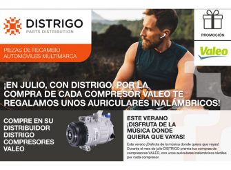Distrigo obsequia con auriculares inalámbricos la compra de compresores Valeo
