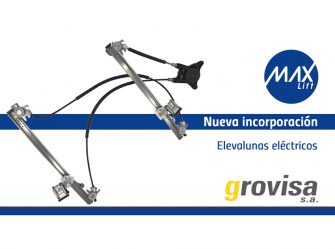 Grovisa amplía su oferta con los elevalunas MAX