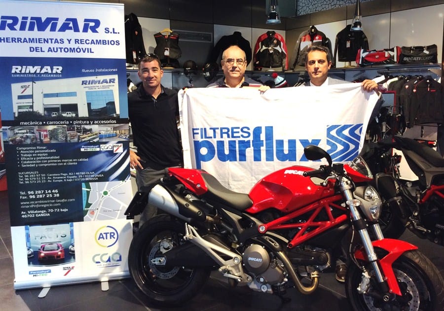 Entrega Ducati Monster 696 por Sogefi y Rimar en Valencia