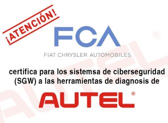 La diagnosis de Autel, certificada por FCA a partir de junio