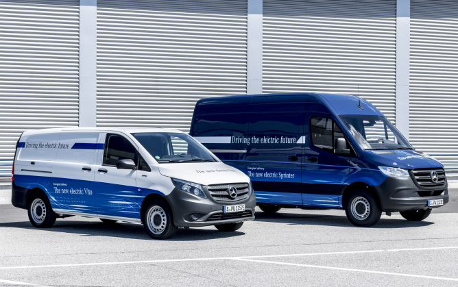 furgonetas eléctricas eVito y eSprinter de Mercedes-Benz