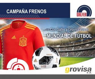 Grovisa regala camisetas y balones oficiales por la compra de frenos Galfer