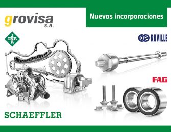 El catálogo de Grovisa incorpora las marcas INA, FAG y Ruville de Schaeffler