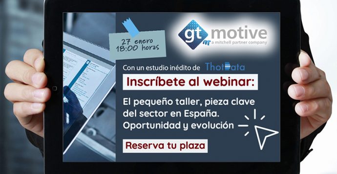 GT Motive webinar sobre papel de los talleres pequeños de automoción