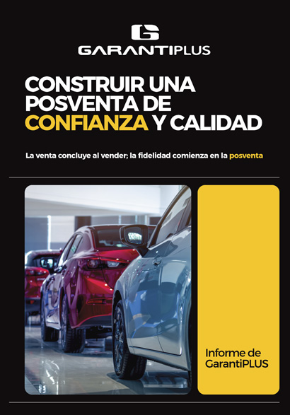 Portada de la guía ‘Construir una posventa de confianza y calidad’ de GarantiPLUS.