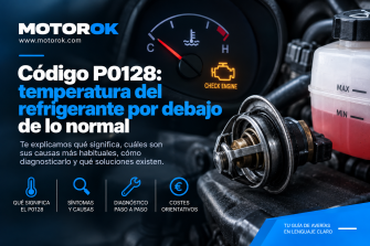 P0128: temperatura refrigerante baja — termostato averiado o causas