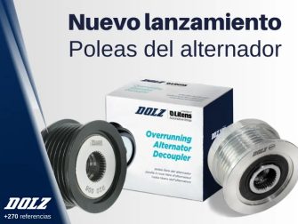 Industrias Dolz lanza una nueva gama de poleas del alternador