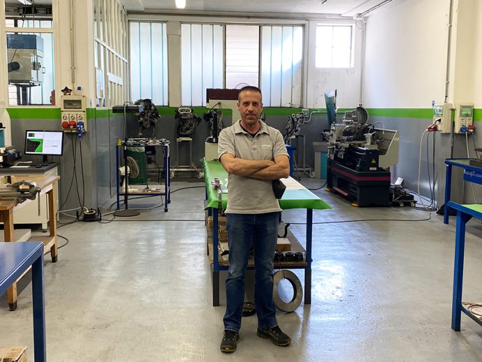 instalaciones del fabricante de componentes de automoción OMEC Mabyparts en Carate Brianza Italia