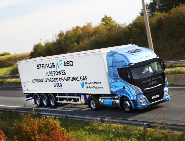 Iveco Stralis NP 460 trayecto Londres-Madrid