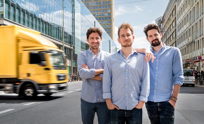 Luis Bardají, Gabor Balogh y Ramón Castro, fundadores de Trucksters