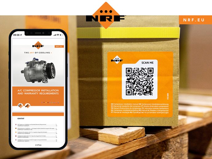 manual de instalación de compresores NRF ahora por código QR