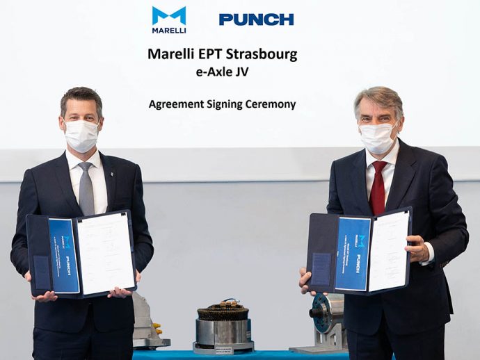 Marelli y PUNCH Motive crean joint venture para desarrollo y fabricación de ejes eléctricos para vehículos eléctricos