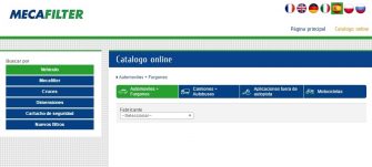Mecafilter ofrece su buscador online para una consulta más eficaz del catálogo