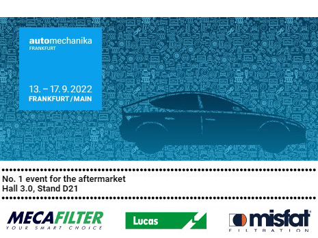 Mecafilter exhibirá en Automechanika Frankfurt 2022 sus soluciones de filtración