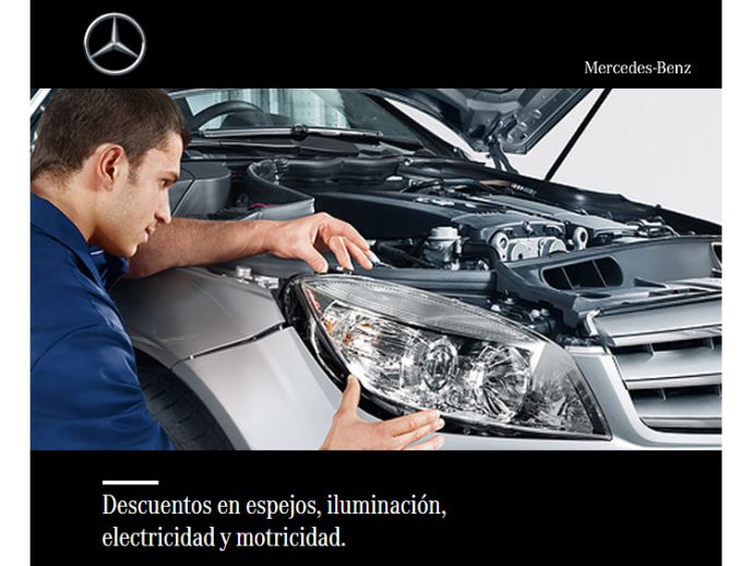 Mercedes-Benz campaña de descuentos en iluminación electricidad y motricidad hasta 30 de junio de 2022