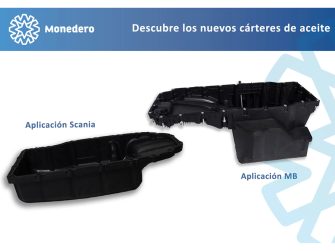 Monedero lanza nuevos cárteres de aceite para Scania y Mercedes-Benz