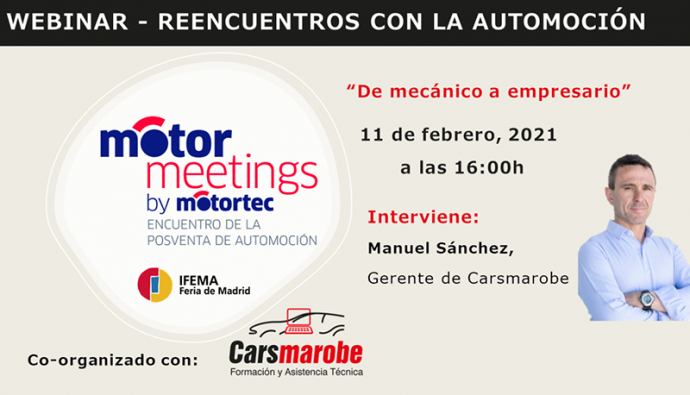 MotorMeetings webinar de libre acceso De Mecánico a Empresario