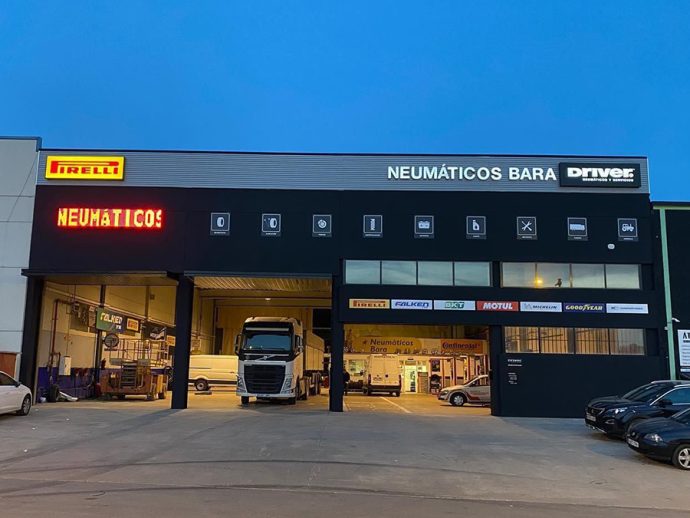 Neumáticos Bara estrena identificación corporativa del Grupo Driver