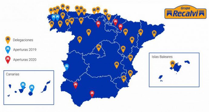 nuevas aperturas presencia de Recalvi en España