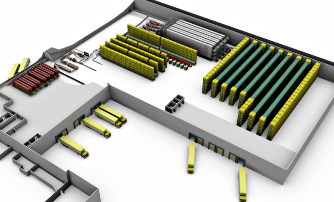 nuevo almacén para comercio electrónico PostNord y Stadium