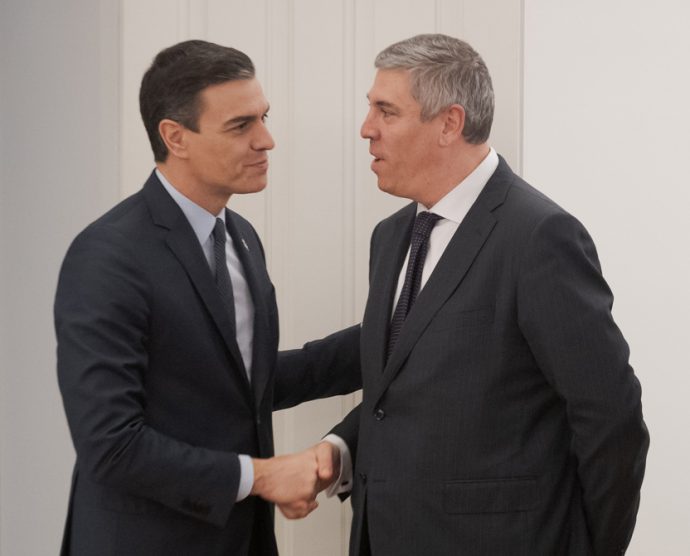 Pedro Sánchez (PSOE) y José Vicente de los Mozos (Anfac)