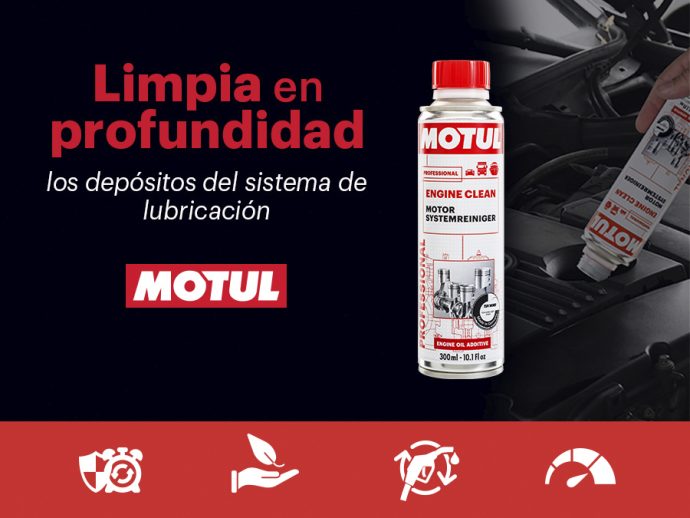 perfecta lubricación del motor con Motul Engine Clean