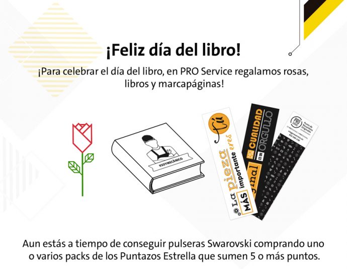 pro service celebra día internacional del libro y Sant Jordi