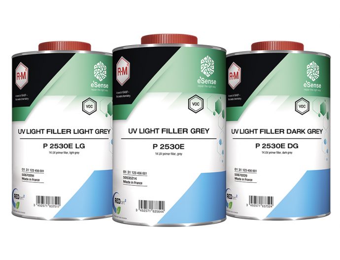 R-M incorpora tres versiones del UV Light Filler Grey a su línea e'Sense