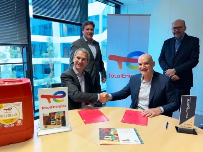 red de talleres de vehículo industrial Alltrucks y TotalEnergies amplían cooperación estratégica