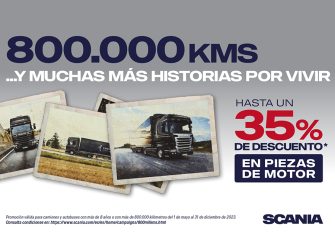 Nueva campaña de Scania para vehículos con más de 800.000 kilómetros u ocho años de antigüedad
