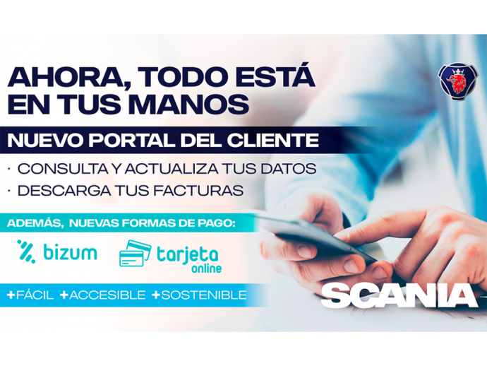 Scania lanza el Portal del Cliente e incorpora opciones de pago digital