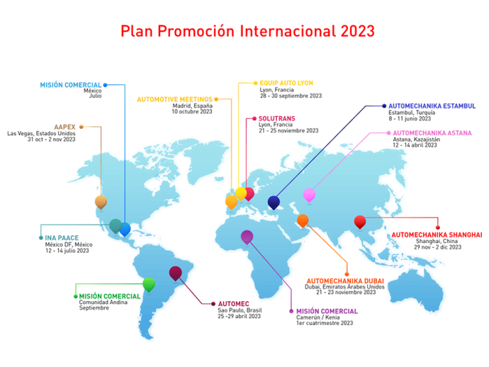 Sernauto anuncia Plan de Promoción Internacional 2023