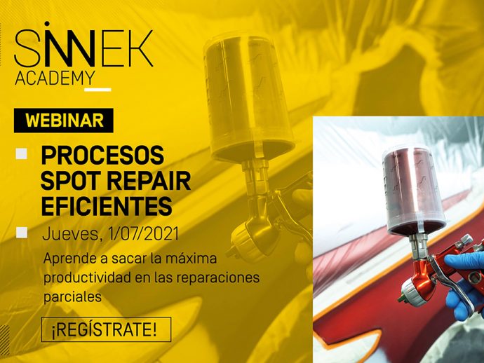 Sinnek webinar sobre pequeñas reparaciones de carrocería spot repair julio 2021