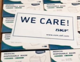 SKF donación 10.000 mascarillas en España