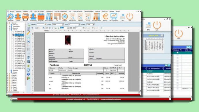 software de gestión talleres GemiCar