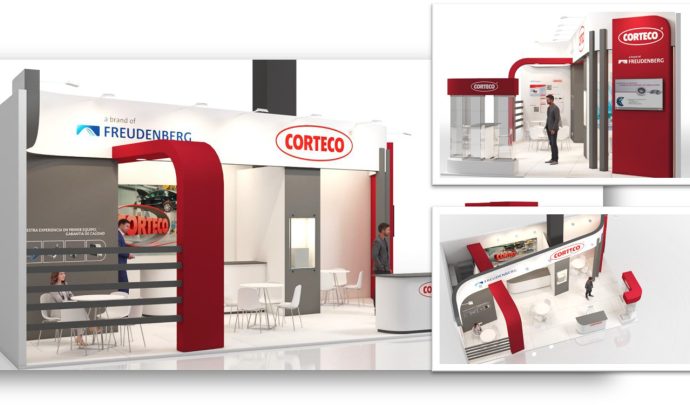 stand de Corteco en Motortec Madrid 2022