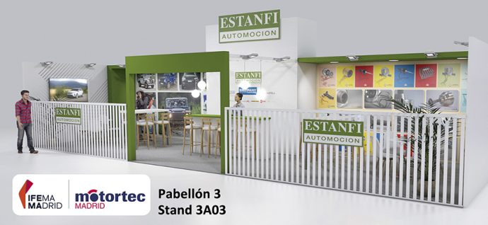 stand Estanfi Automoción en Motortec 2022