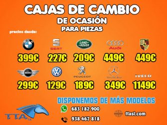T.T.A. ofrece una amplia oferta de cajas de cambio automático de ocasión