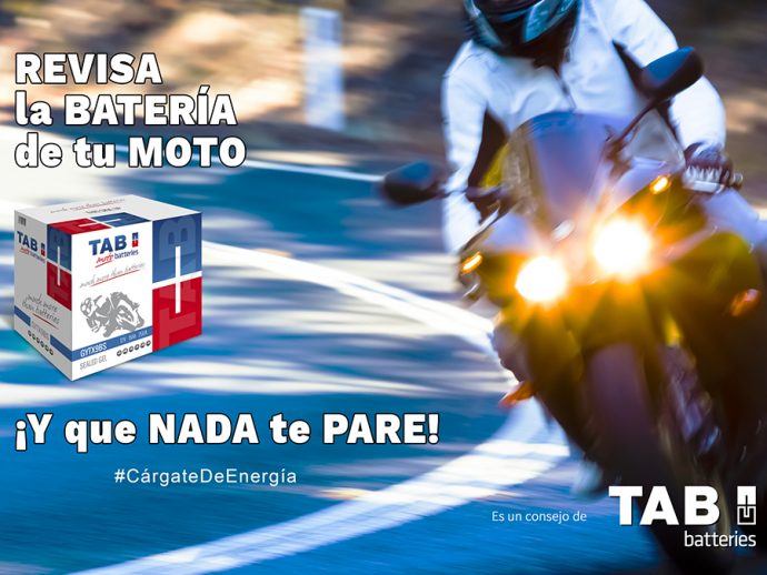 TAB Batteries anima a realizar revisión de la batería de la moto