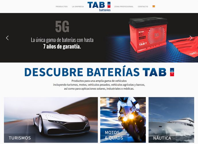 TAB Spain presenta nueva página web