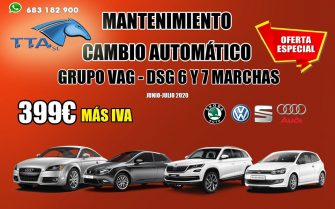 TTA ofrece un descuento en mantenimientos del cambio automático DSG